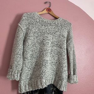 JCrew Chunky Light Gray Sweater, Women’s Size Small